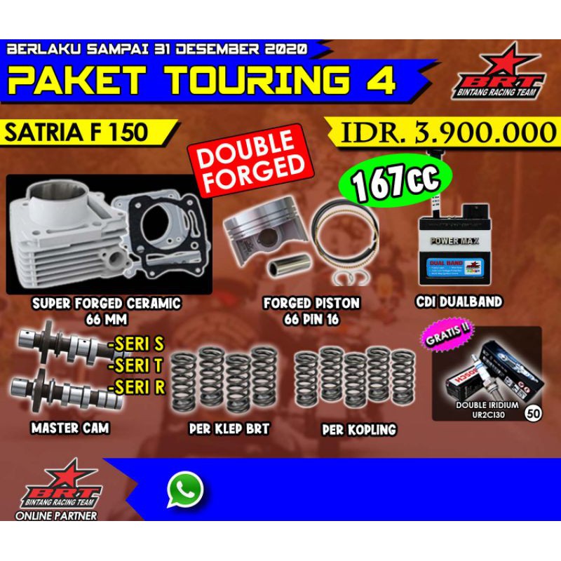 PAKETBTOURING 4 BRT SATRIA FU