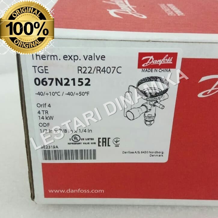 Thermal Expansi Valve Danfoss TGEX 4TR R22 / R407C