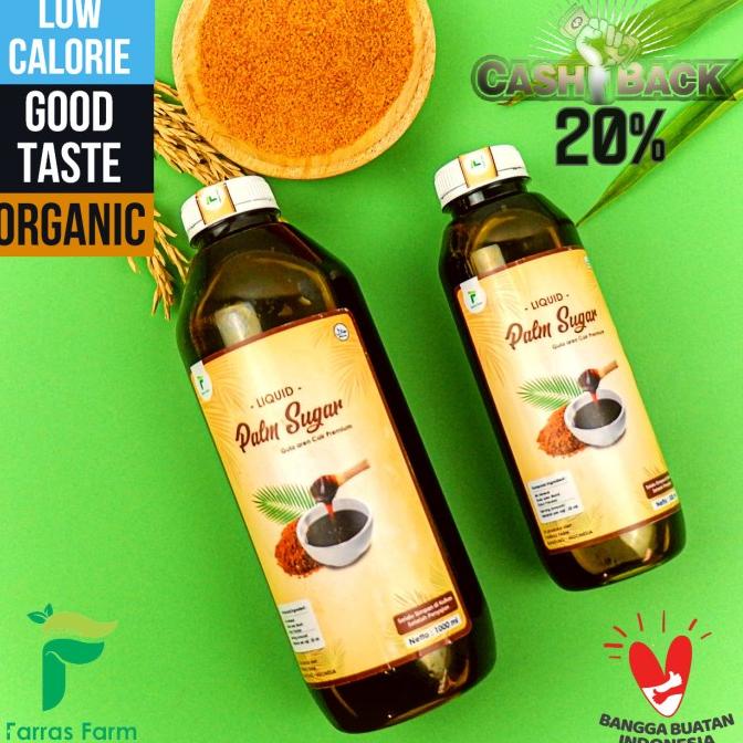 

~@~@~@~@] Gula Aren Cair organik Farras Farm 100% murni nira Aren - isi 1 Liter