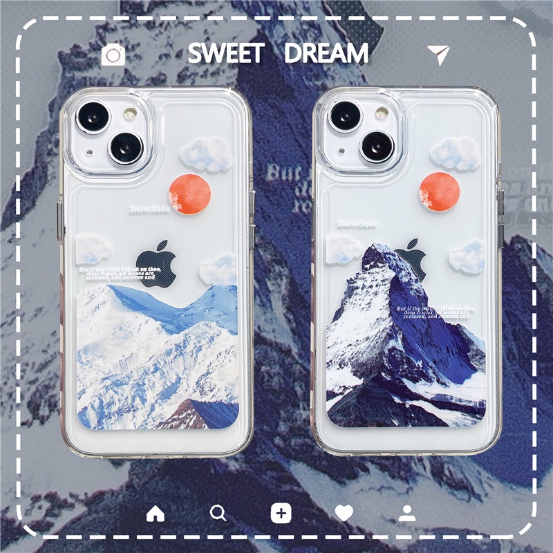 Soft case TPU Motif Gunung peak Cover iphone 13 12 11PROMAX X XS XR XSMAX 7 8PLUS 2.0