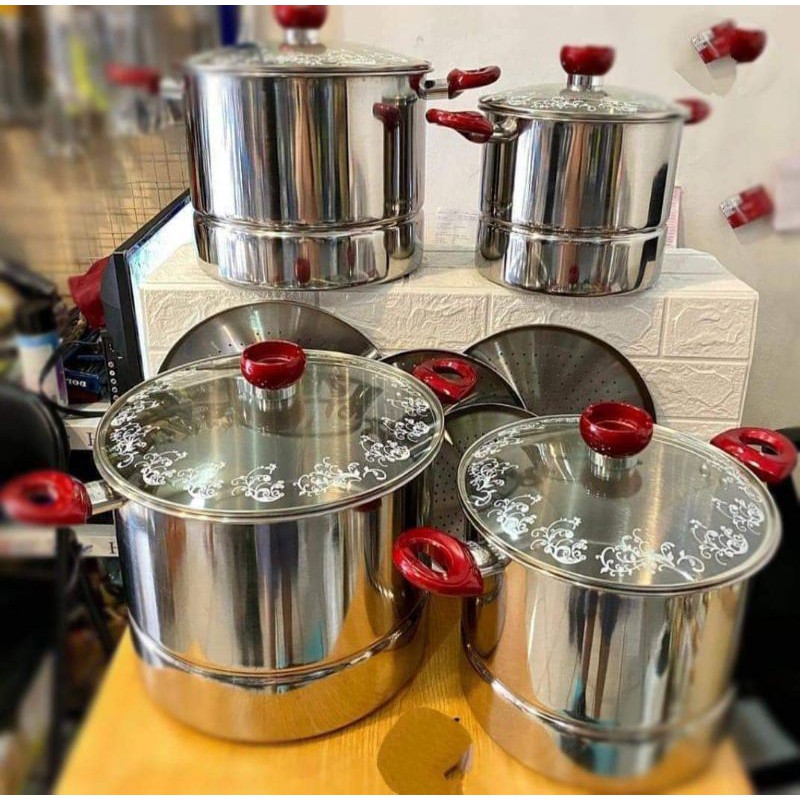 Supra stokpot set/dandang/panci steamer/steamer.