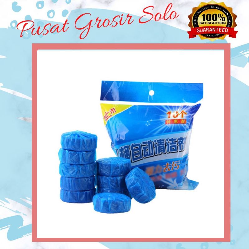 1 Pack Isi 5 pcs Tablet Biru Pembersih Toilet – AC 51 – Untuk Toilet duduk WC kloset Kamar Mandi Pew