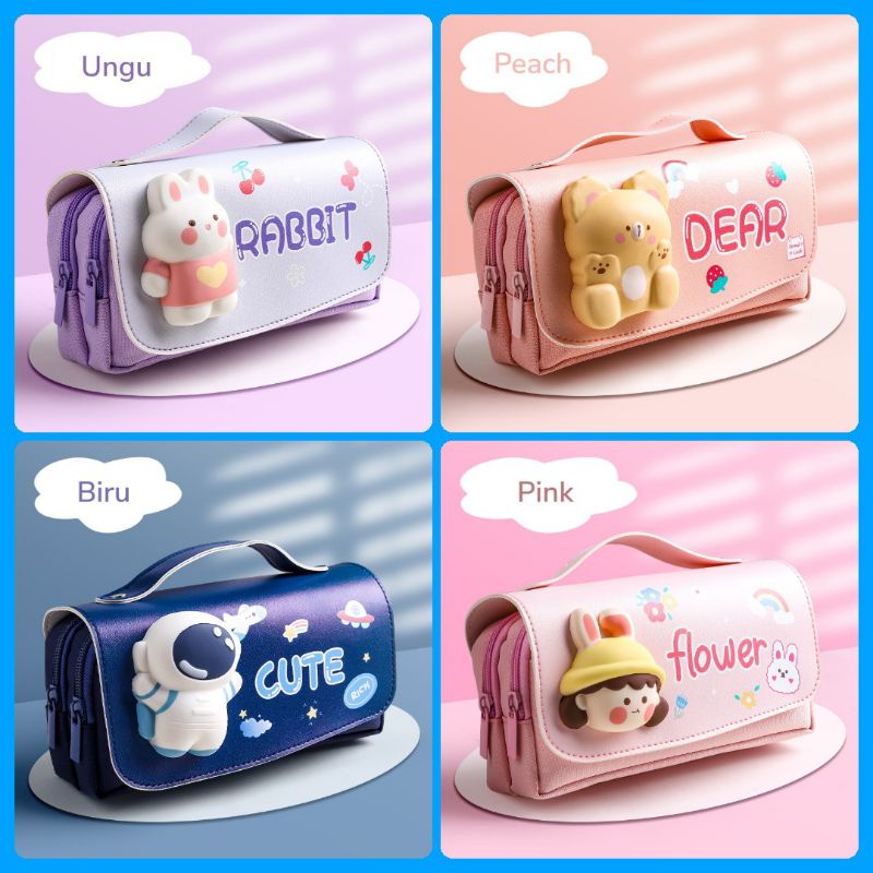 

Tempat Pensil Dengan Karakter Kartun Squishy/Kotak Pensil Impor