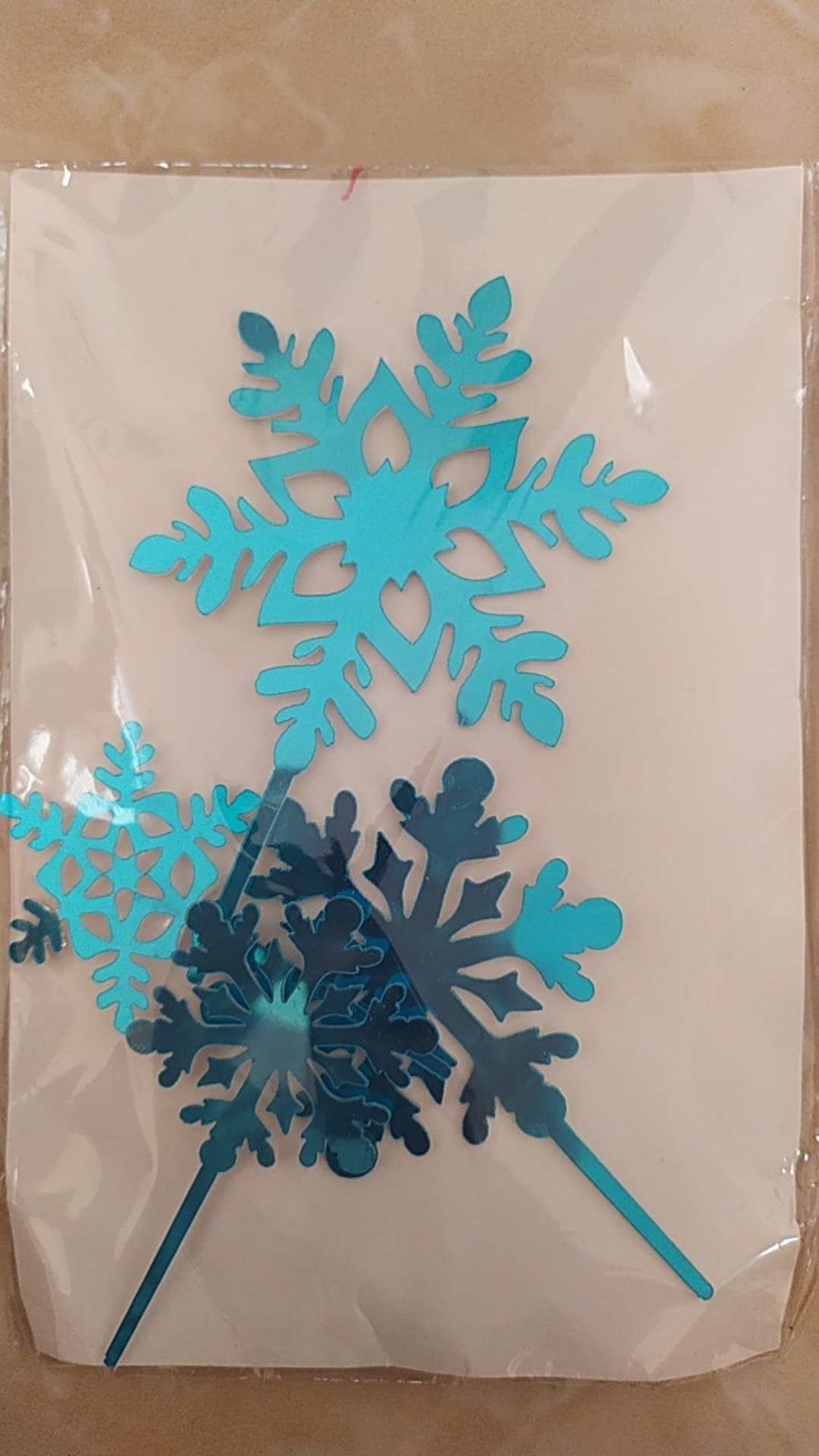 Topper Kue Tema Elsa Frozen Bahan Akrilik Untuk Dekorasi Pesta Natal