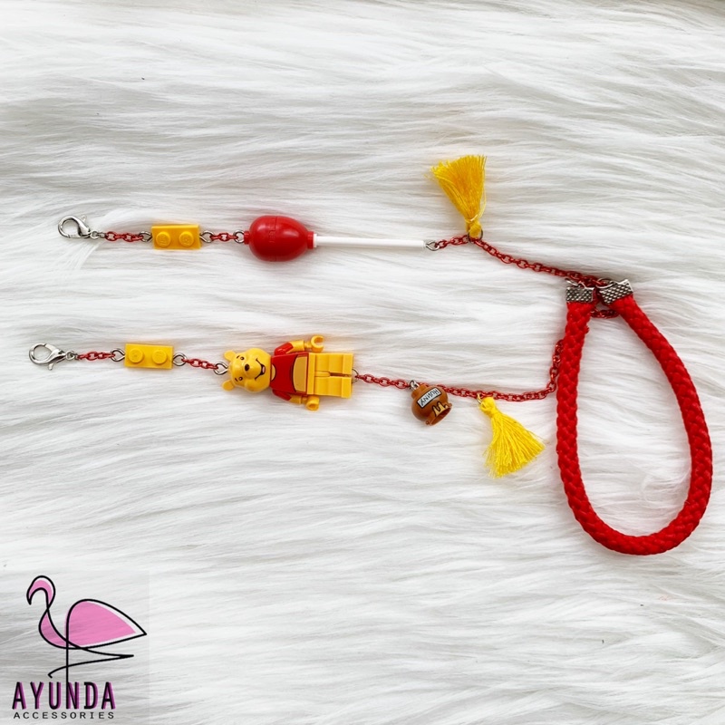 kalung masker lego karakter winnie the pooh&friends