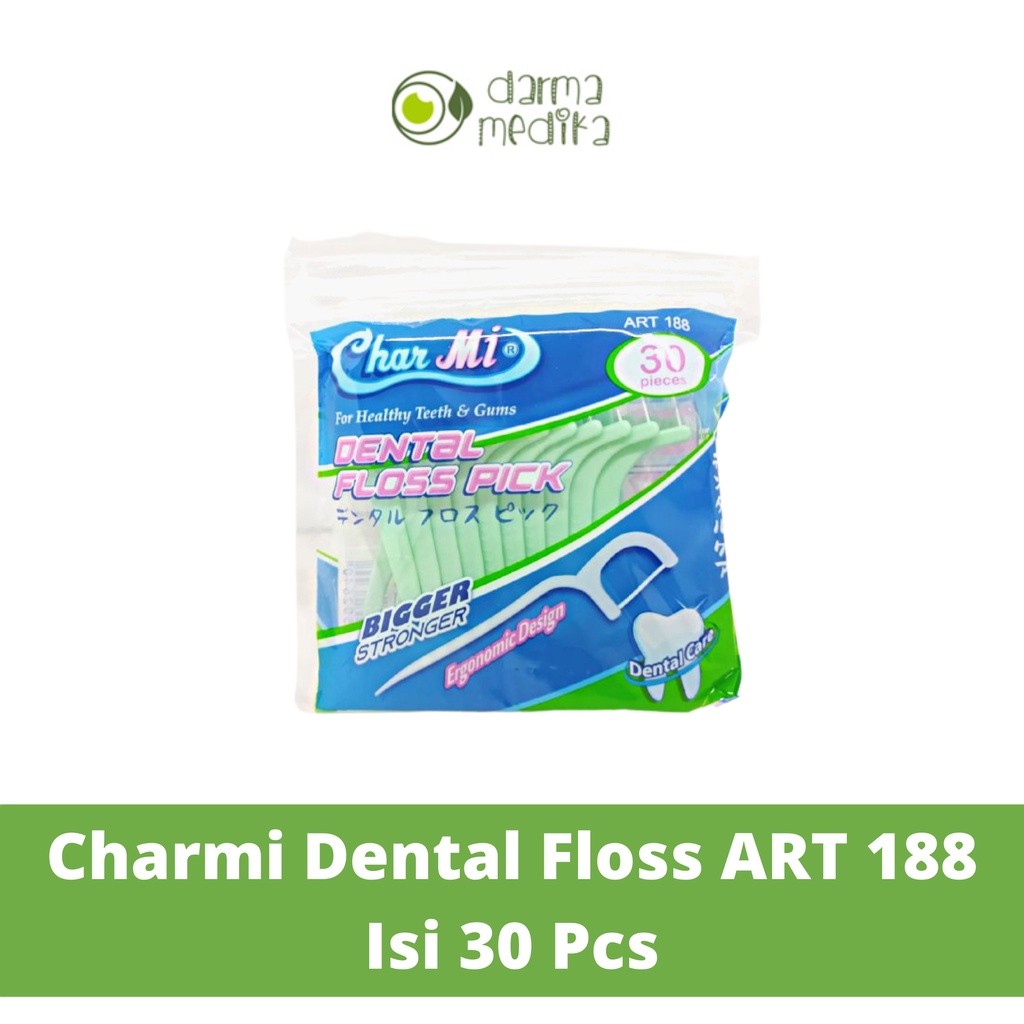 Charmi Dental Floss &amp; Pick Benang GIgi 30pcs 30 pieces ART 188