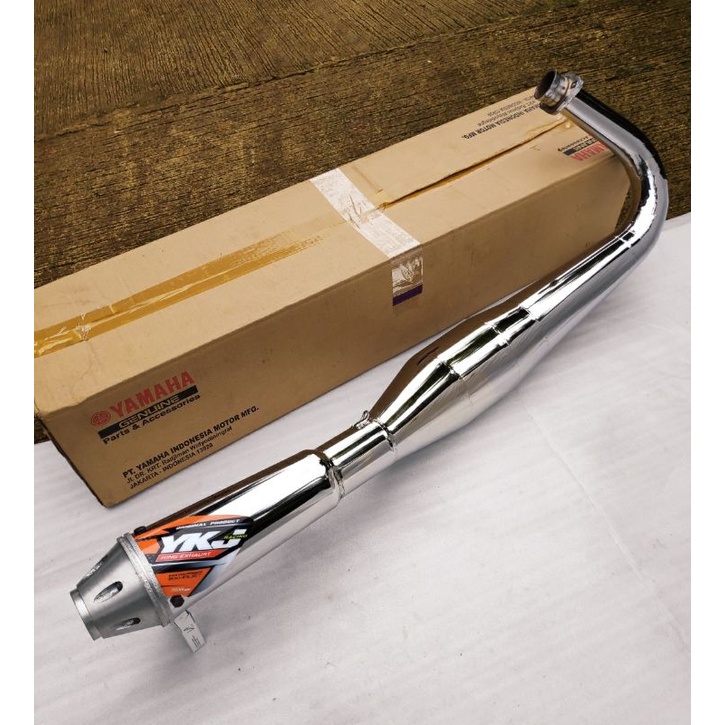 Knalpot RX King Kolong Japstyle Chrome Super Garing Super NgebazZ Original YKJ Racing Istimewa