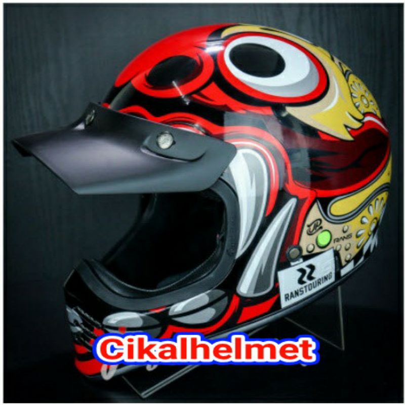 JPX HELM JP SIGNATURE BARONG RANS | SUPER BLACK | RETRO CLASSIC