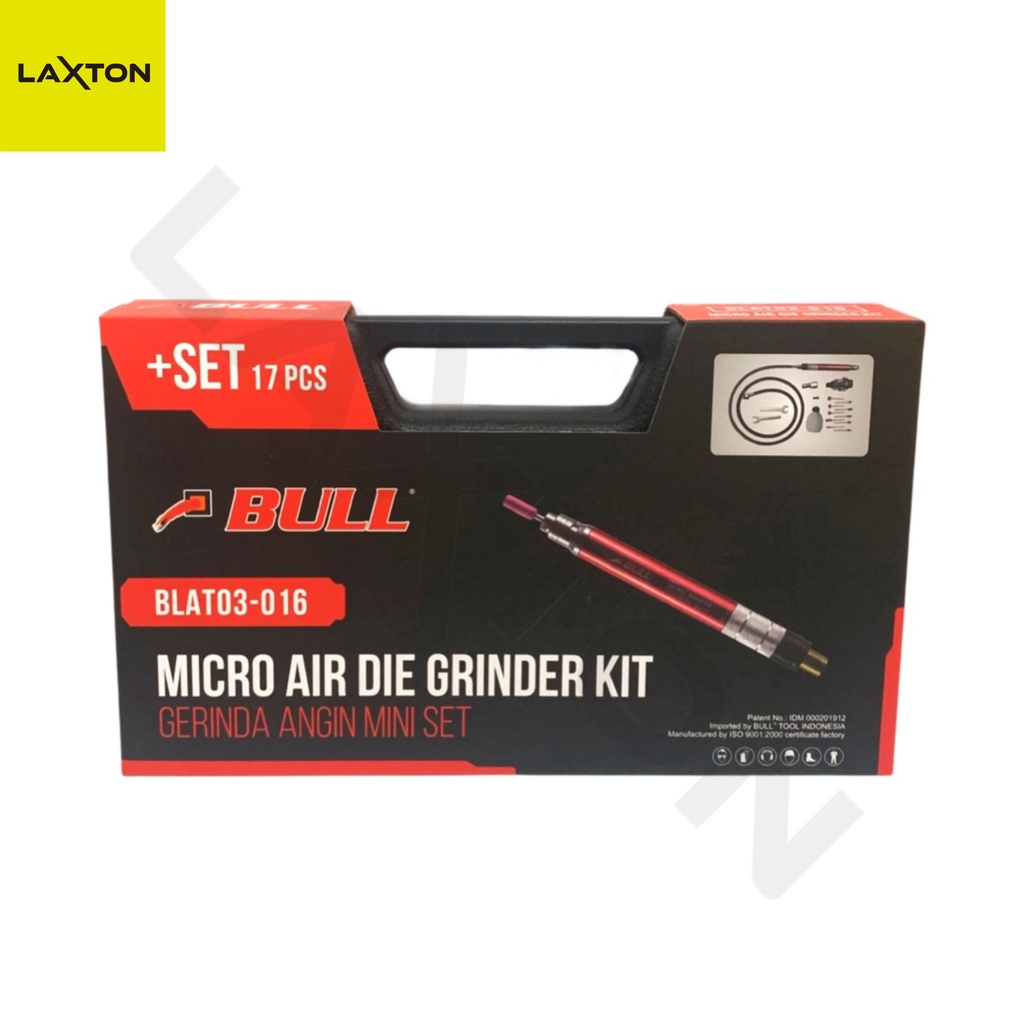 BULL Air Micro Grinder Tuner 17pcs Kompresor Angin BLAT03-016