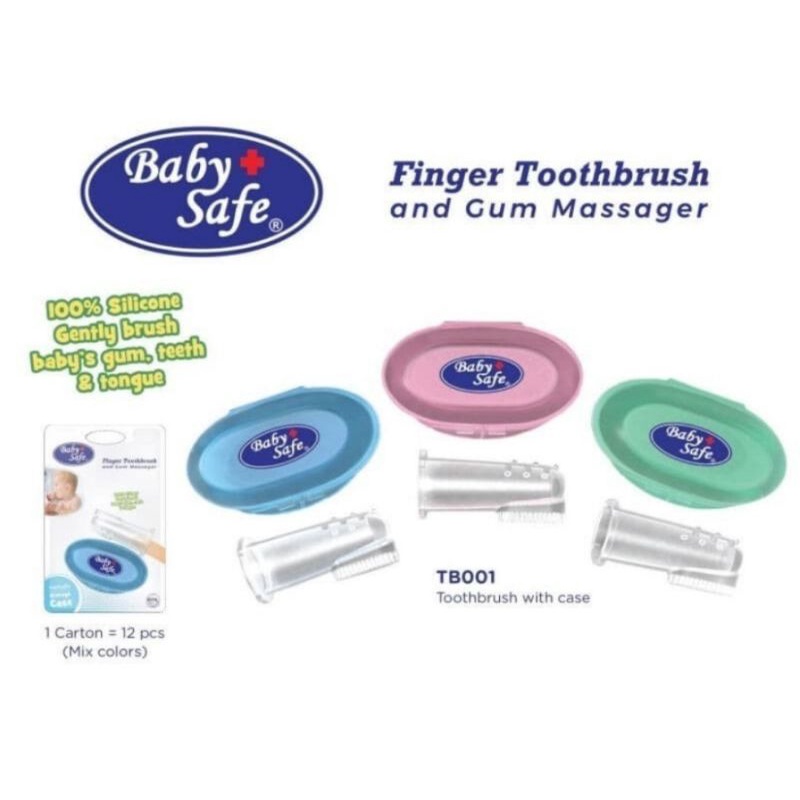 Baby Safe Finger Toothbrush And Gum Massage TB001/ Sikat Lidah