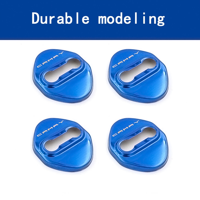 4Pcs Penutup Kunci Pintu Mobil Kunci Bahan Aluminium Alloy Toyota Camry 2012-2020