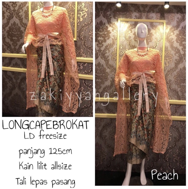 LONGCAPE BROKAT / LONGCAPE KONDANGAN / KEBAYA WISUDA / KEBAYA TUNANGAN