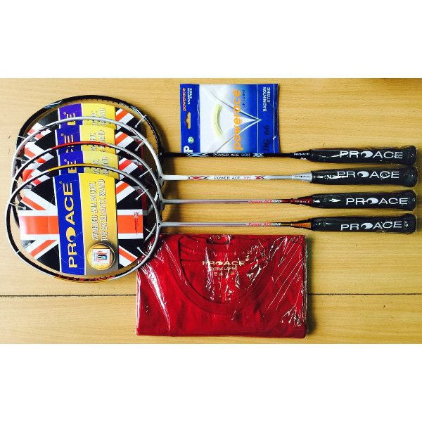 Raket Badminton Proace Power Ace 99 + BONUS PEMASANGAN SENAR BO1314 CN BAT