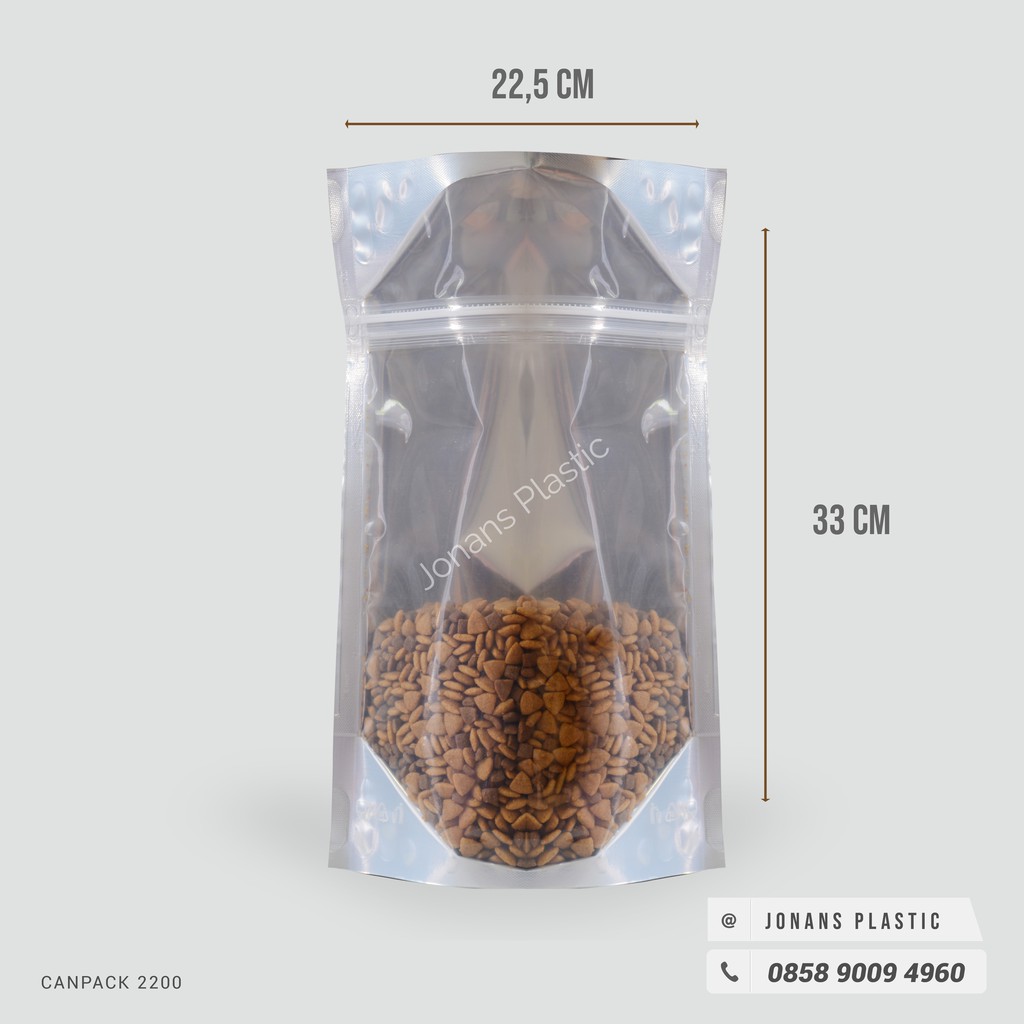 

Plastik kemasan Canpack OPP/SPE/VMOPP/SPE 250WZ,500WZ,1100WZ,2200WZ