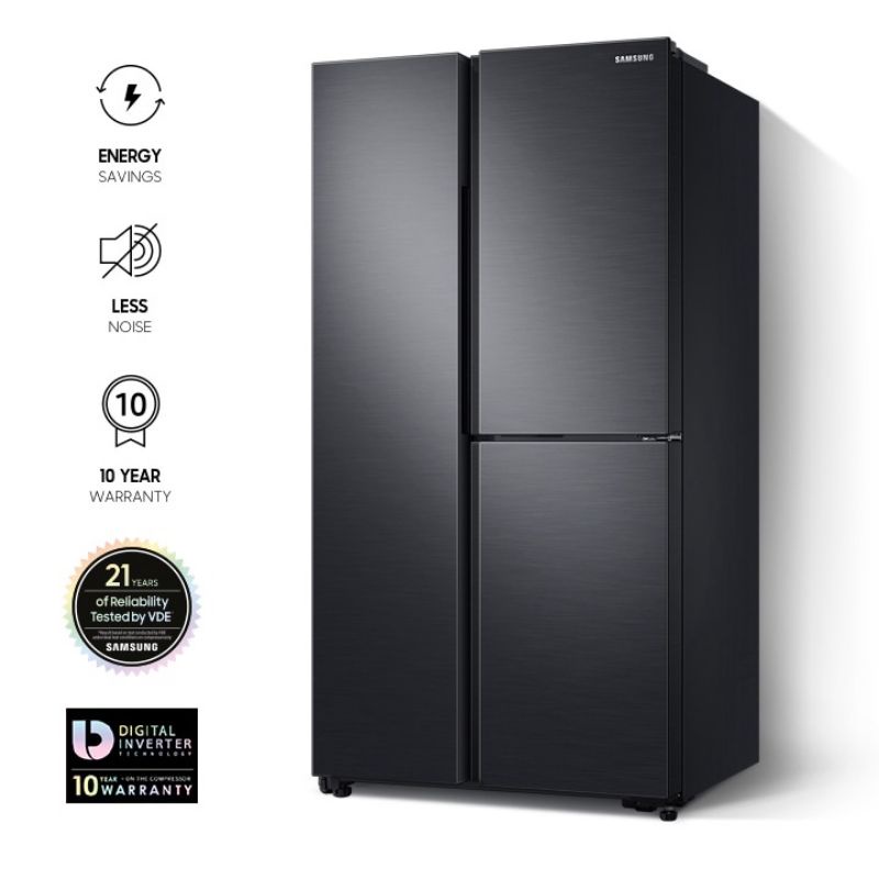 KULKAS 3 PINTU JUMBO SAMSUNG SIDE BY SIDE RS 63R5561B4