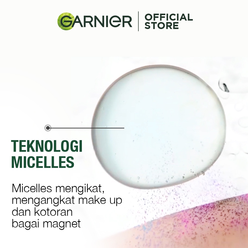 Garnier Micellar Water Pink &amp; Oil Infused- 400 ml Twinpack - Pembersih Wajah &amp; Makeup kulit sensitif