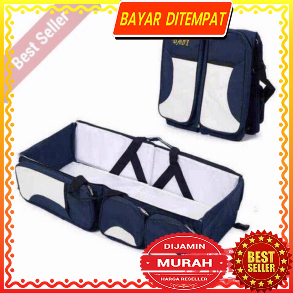 WRF10 Tas Lipat Baby Travel Bed and Diaper Bag FoldableTas Bayi Diskon Murah Impor TKM