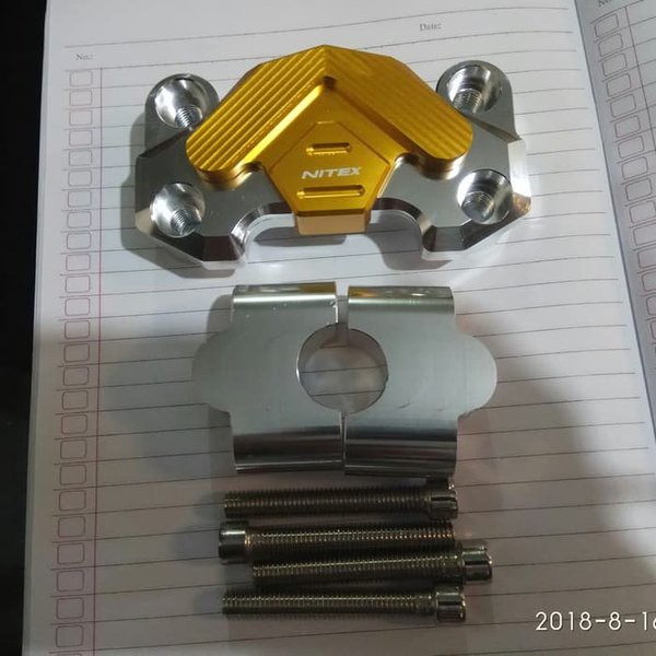 TUTUP RAISER STANG BAR CLAMP NITEX MOTOR VIXION BYSON CB150R SCORPIO