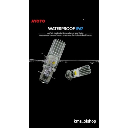 Lampu Bohlam Led Ayoto M2A Pro AC DC 8W+8W K.1 Putih