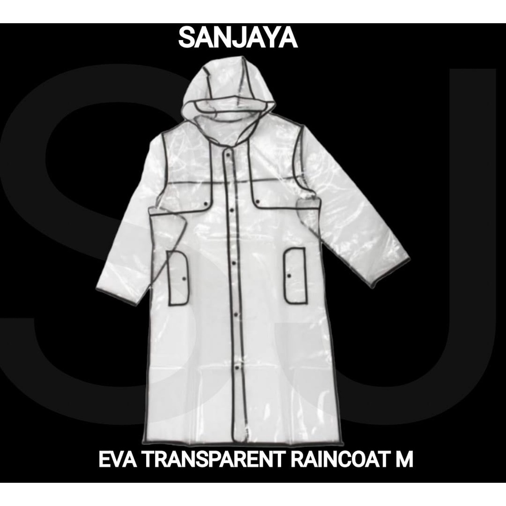 JAS HUJAN TRANSPARAN / JAS HUJAN BENING / MANTOL / JAS HUJAN DEWASA / RAINCOAT / EVA TRANSPARENT RAINCOAT