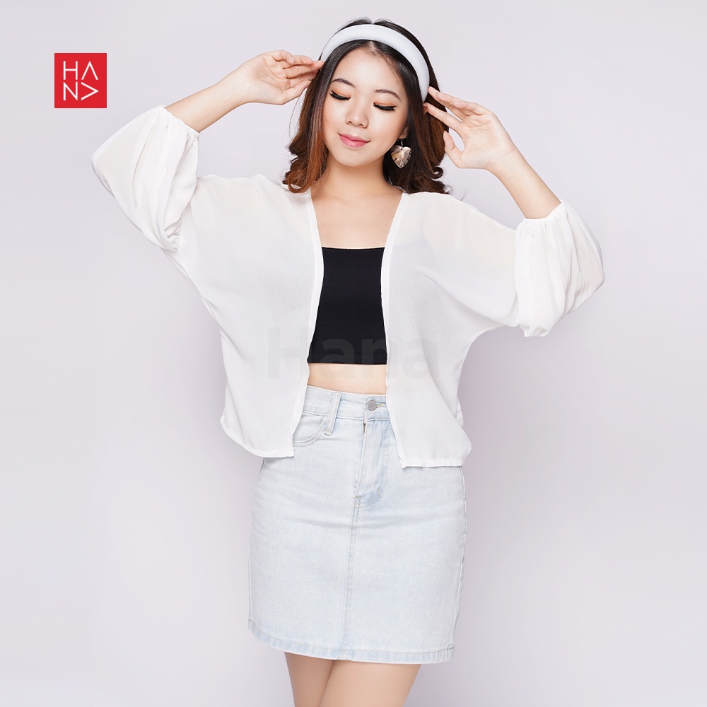 HanaFashion JKT - Kyara Cardigan Balloon Sleeve / Outer Wanita Korean Style - JK039