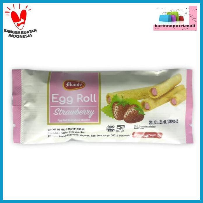 

E5Ewsfg- Monde Egg Roll Strawberry 10 X 35Gr 78Itjyhf-