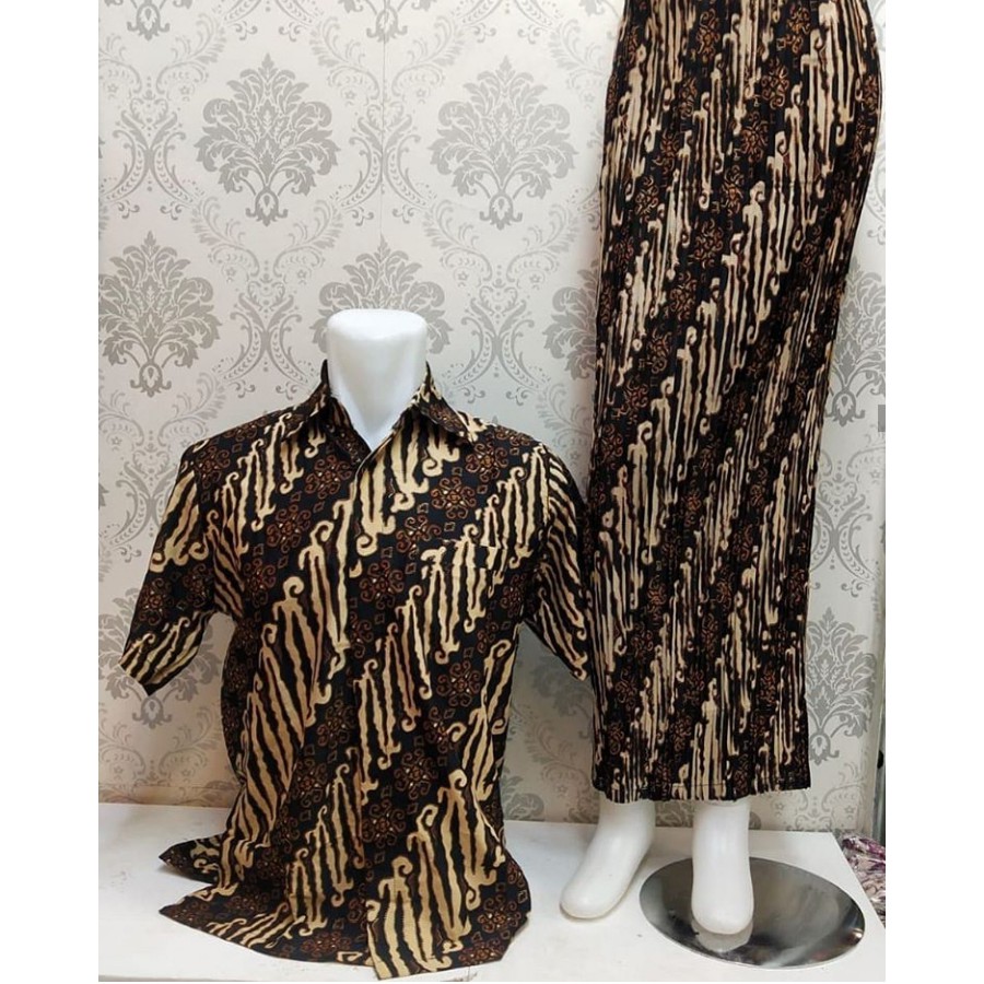 PROMO SET KEMEJA BATIK &amp; ROK COUPLE / SET KEMEJA ROK SARIMBIT / SET COUPLE KEMEJA ROK PARANG