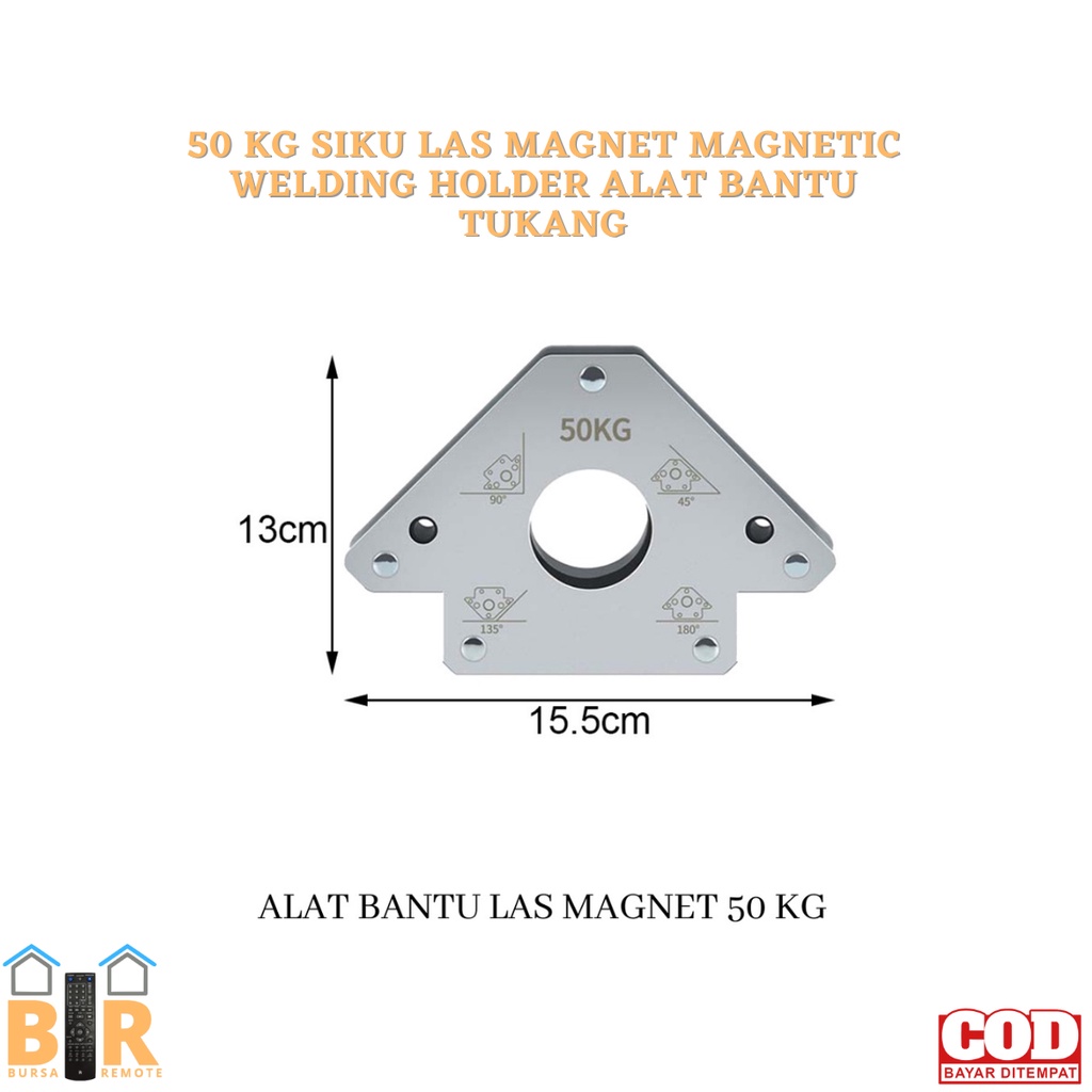 Siku Las MAGNET MAGNETIC Welding Holder Alat Bantu Tukang 50KG