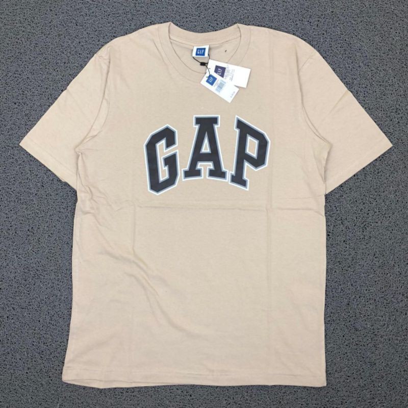 KAOS GAP BASIC MIDDLE FONT TEXT BIG LOGO EMBLEM CREAM