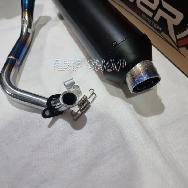 KNALPOT STANDAR RACING TSUGI TSUKIGI PRO LINER BEAT SCOOPY VARIO 110 LEHERAN BLUE