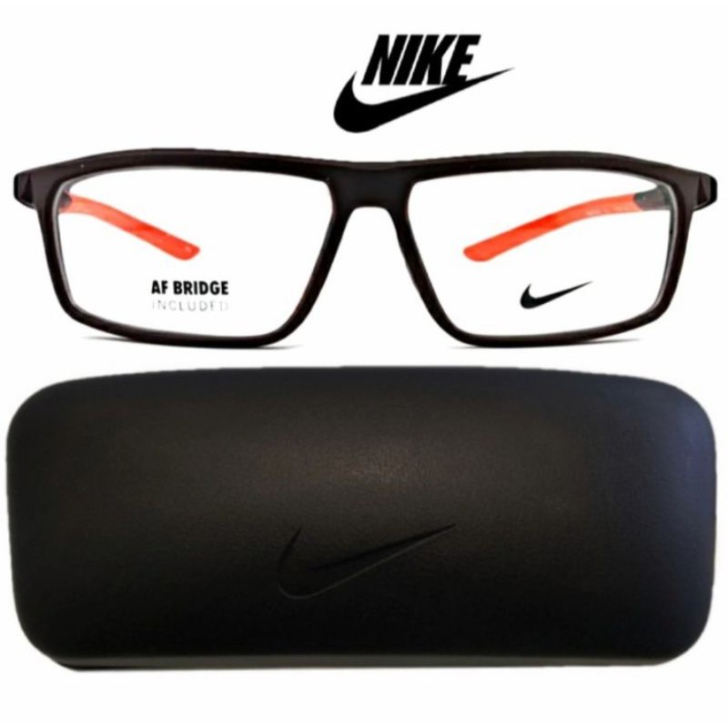 Kacamata Frame Original Nike AF BRIDGE NK7083UF-Col.501 S.53 BLK/OR - Model Sporty