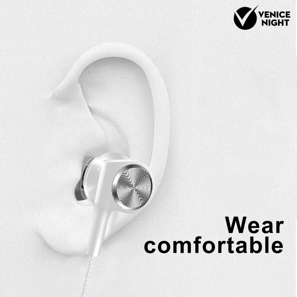 (VNEP) (Berkabel) Hy-1 Headset Earphone Gaming in-ear Bass Stereo Noise Reduction Kabel Jack 3.5mm Dengan Mic Built-in