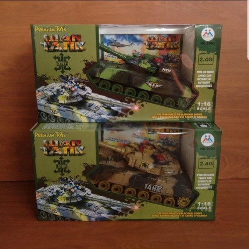 Mainan Remote Control Mobil Tank Panser Leopard - RC War Tank