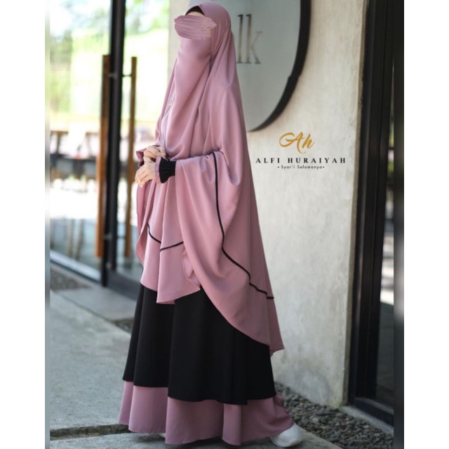 Preloved Gamis Shabira Set by AlfiHuraiyah