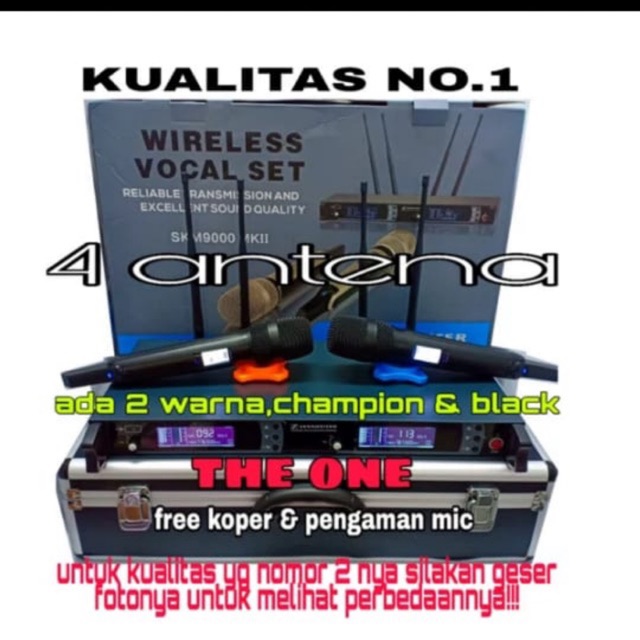 MIC WIRELLES SENNHEISER SKM 9000 MK11 4 ANTENA FREE KOPER(kualitas nomor 1)MULTICHANNEL