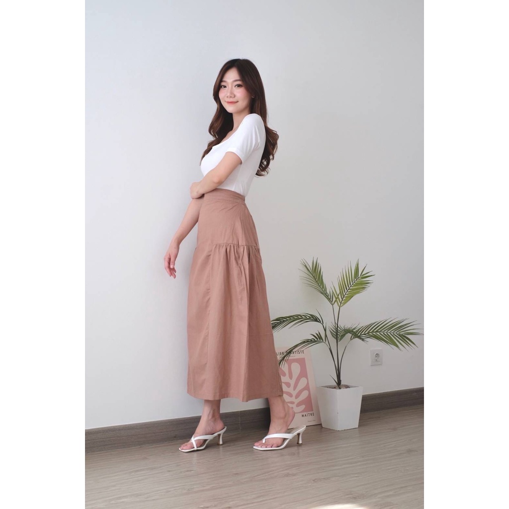 FWR - ELEANOR LINEN STRDI SKIRT