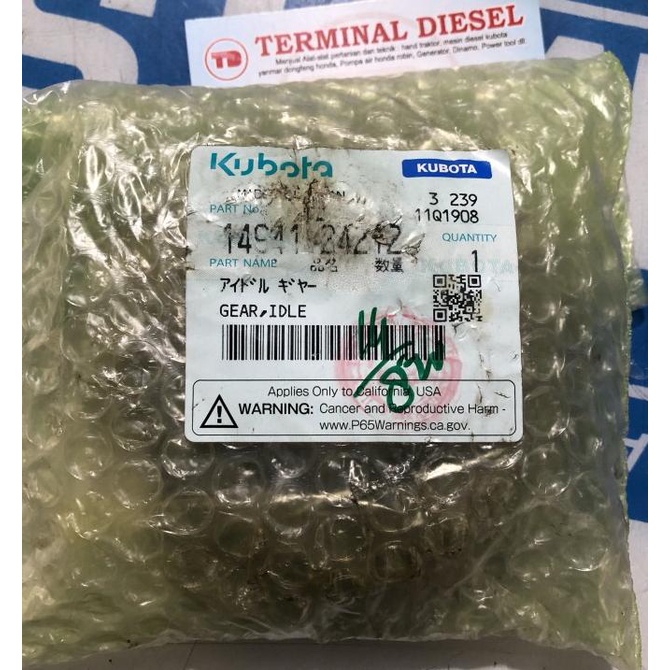 Gigi penghubung Kubota KND 180-190-220-250 ASLI / Gear Idle Kubota KND