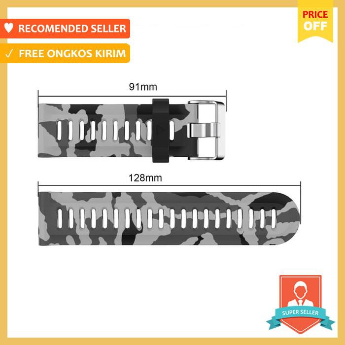 Strap Garmin Fenix 3 Hr Tali Jam Camo Gray