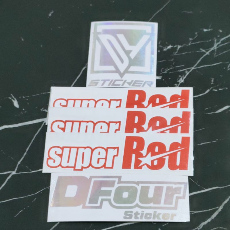 

STICKER SUPER RED CUTTING
