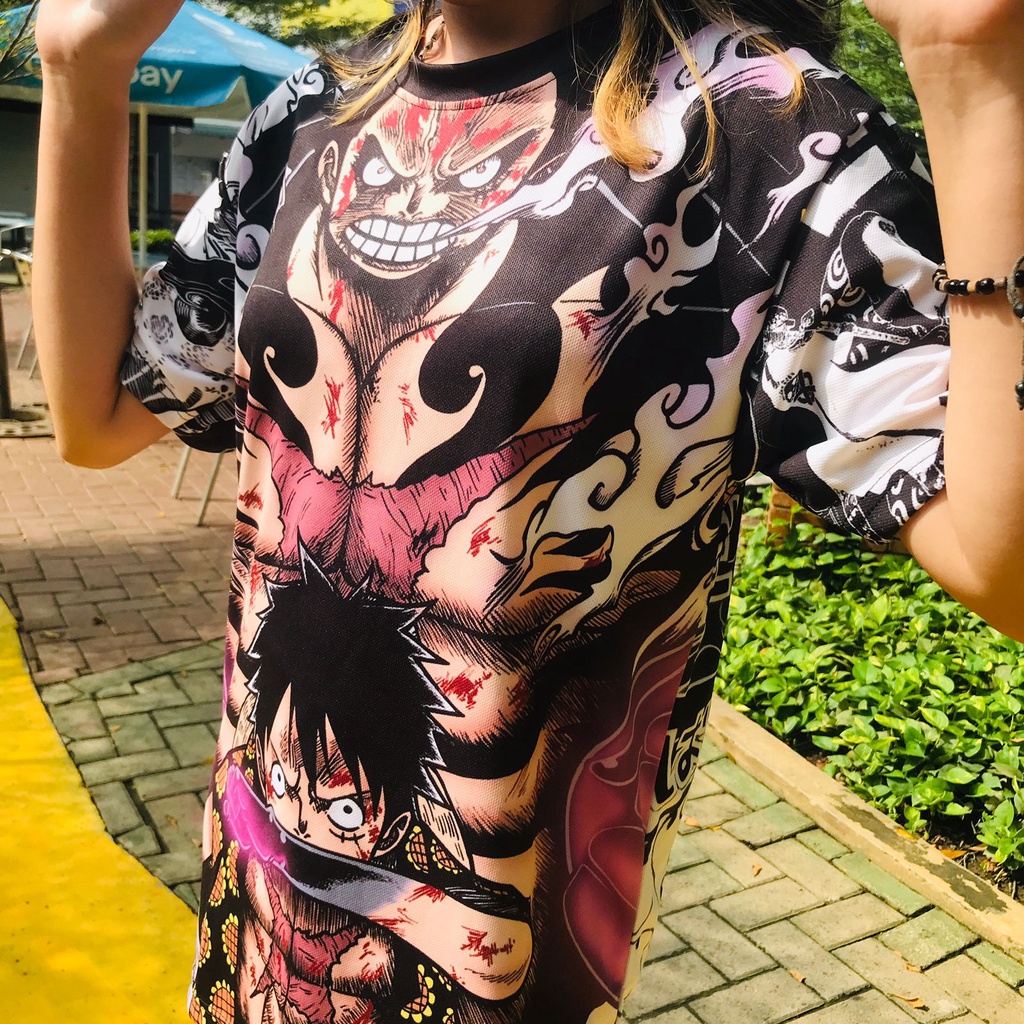 Tshirt Luffy Gear 4th Dressrosa Anime One Piece