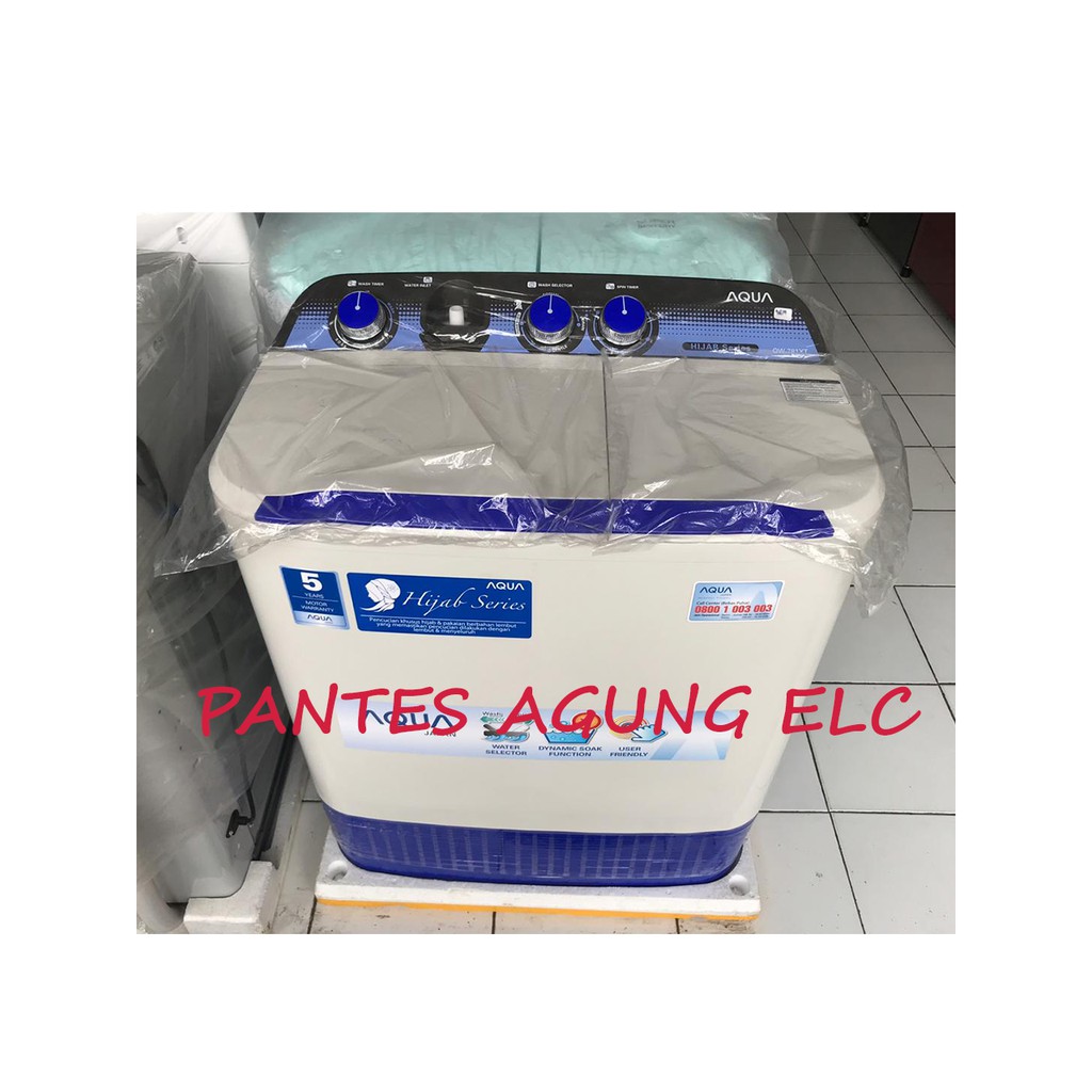 MESIN CUCI 2 TABUNG AQUA QW781XT / QW 751XT 7KG khusus bdg