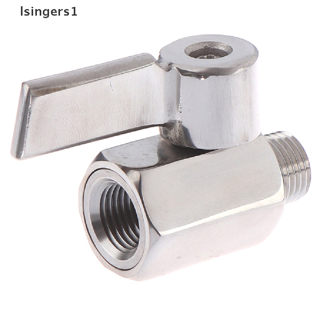 (lsingers1) Katup Bola Mini NPT Male / Female Bahan Stainless Steel 304 Ukuran 1 / 4 &quot;