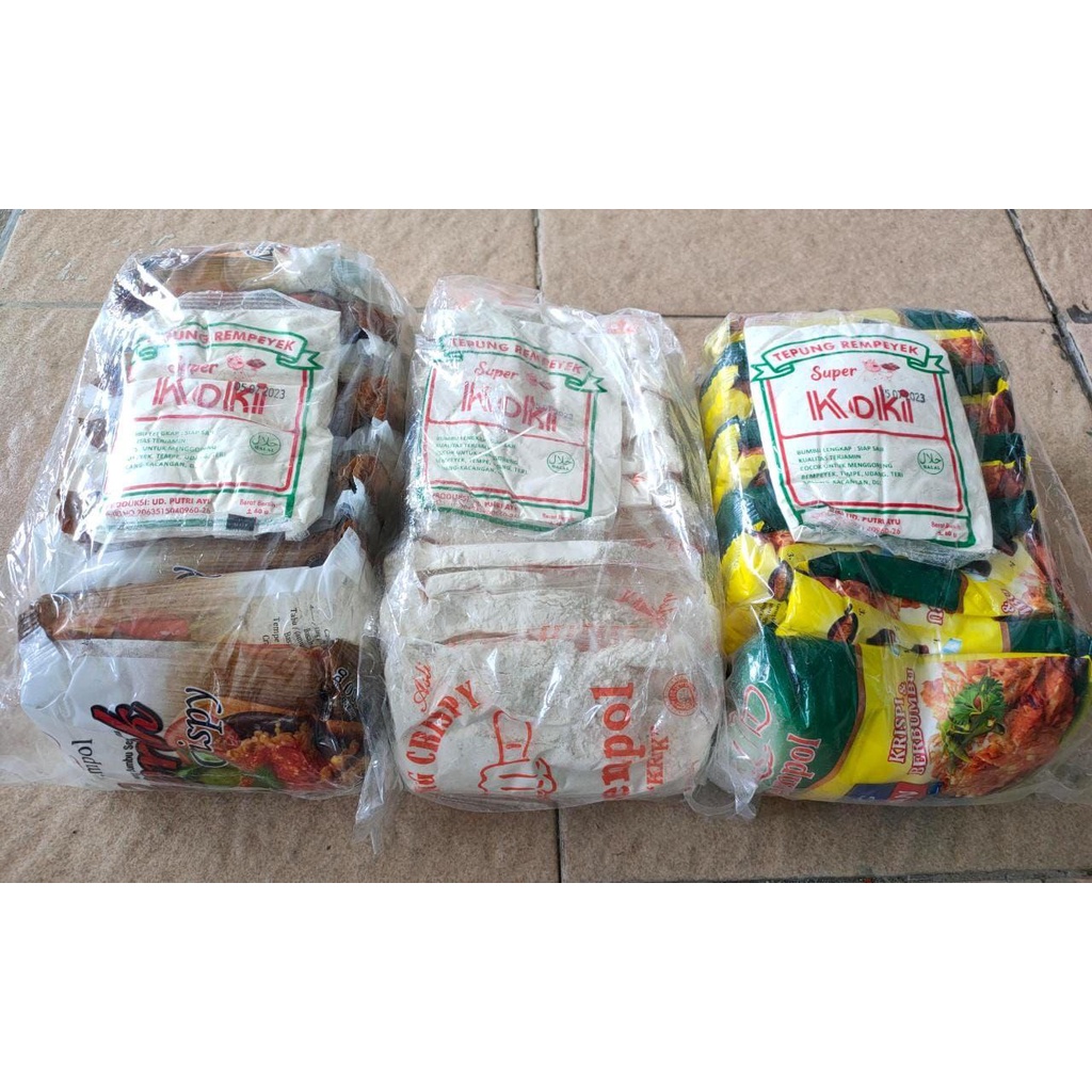 

[MT] [1 PACK ISI 10] TEPUNG JEMPOL BAKWAN/GEPREK CRISPY/KRIUK 90 GR/REMPEYEK 60 GR ENAK BERBUMBU