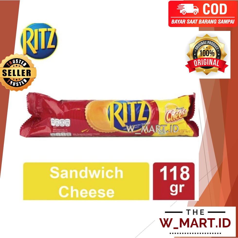 

RITZ CRACKERS CHEESE BISKUIT SANDWICH KEJU 118 GR