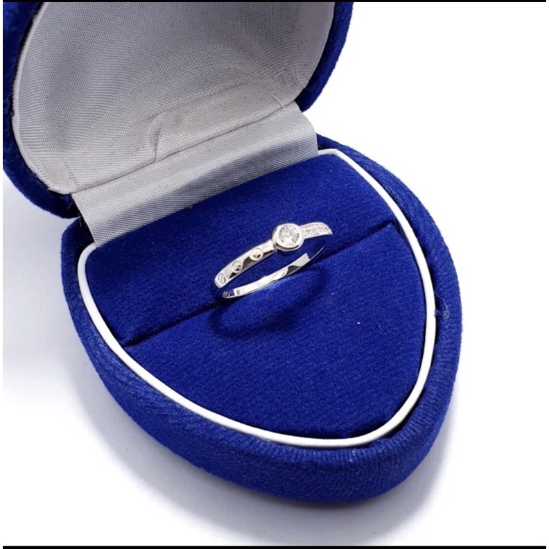 Cincin perak 925 lapis emas putih cincin cewek perak 925 silver 925 S459