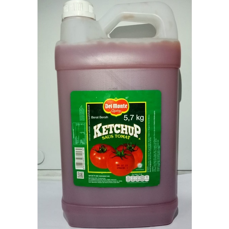 

Delmonte Saus TOMAT 5,5kg/ EXTRA HOT Kemasan Jerigen 5,5kg