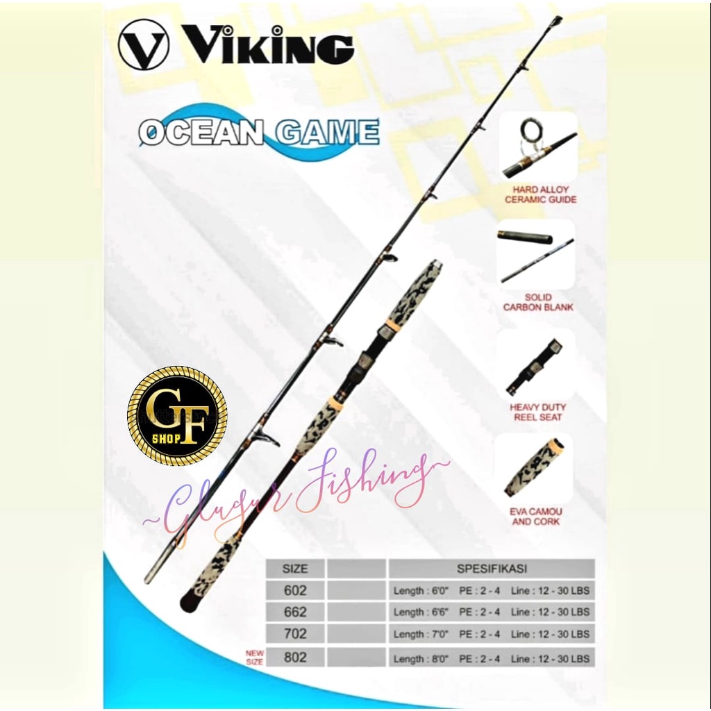 JORAN VIKING OCEAN GAME 602. 662. 702. 802 / PE :2-4 / LINE :12-30LBS