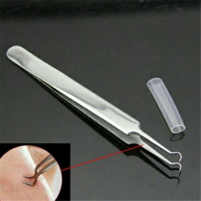 pinset komedo | pinset bengkok | blackhead tweezer