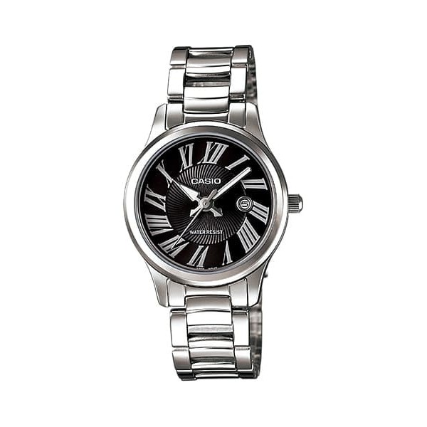 Casio Analog Jam Tangan Wanita Silver Rantai LTP-1379D-1B Original
