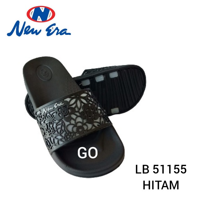 BB NEW ERA LB E 51155 Sandal Selop Flat Wanita Sandal Slop Jelly Sendal Cewek